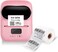 Qhmwp Label Maker Sticker Machine, Bluetooth Label Printer, Portable Mini Label Machine, Thermal Barcode Label Maker High Speed Printing Machine, Compatible With iOS Or Android