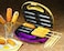 Nostalgia Waffle Maker, 800W, SOS600KIT, Black/Yellow/Purple