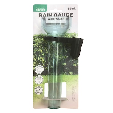 Uncle Bills Backyard Growing Rain Gauge With Holder 35Ml Greenblack