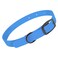Silicone Dog Collar With Tag Blue Large 1 Piece