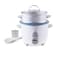 Geepas Electric Rice Cooker With Cool Touch Handles, 0.9L, 350W, GRC1828, White