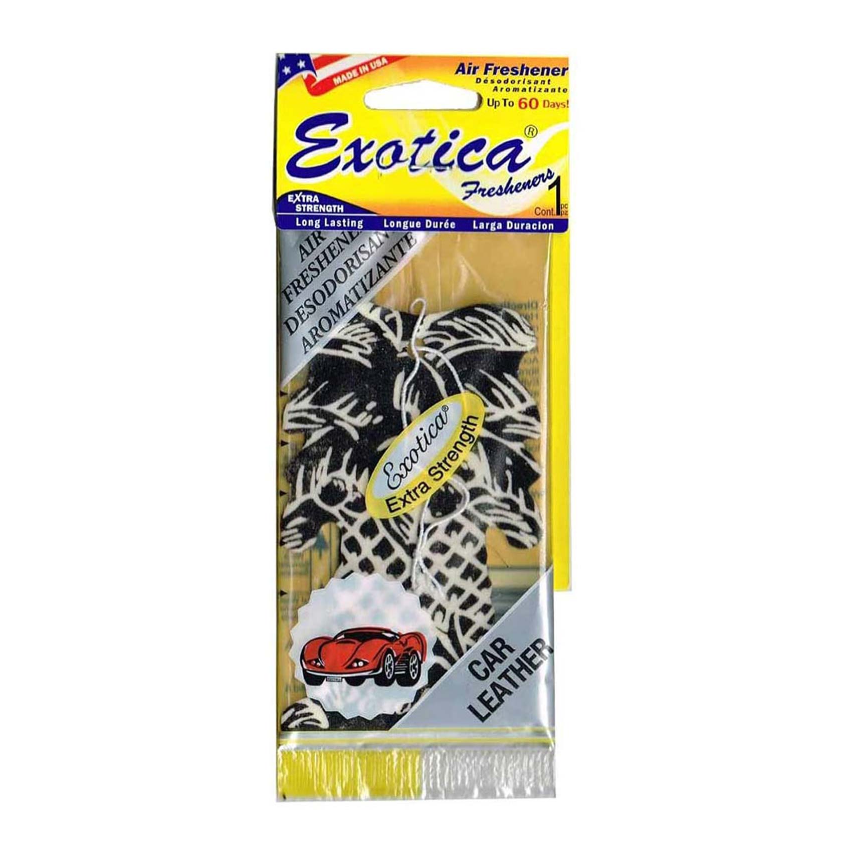 Exotica Palm Tree Air Freshener - Car Leather