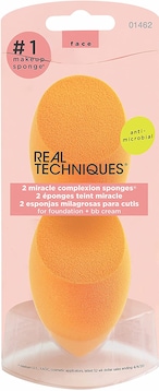 Buy Real Techniques Miracle Complexion Sponge, 0.9375 Ounce (Pack Of 2), Latex-Free, Polyurethane Foam, Multi-Purpose, Round Bottom Makeup Sponges, Ideal For Blending in UAE