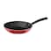 Tramontina 9 Pieces Red Aluminum Cookware Set with Interior and Exterior Starflon Max Nonstick Coating