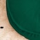 In House Round Decorative Linen Bean Bag - 70x25 cm - Dark Green