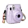 O Ozone Transparent Hard Camera Case For Fujifilm Instax Mini 11 Instant Camera Cover With Adjustable Strap [ Case Designed For Instax Mini 11 Case ] - Crystal Clear