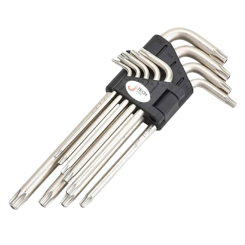 Je Tech SWS-9 Tamper Proof Torque L-Key Set 8 Pieces
