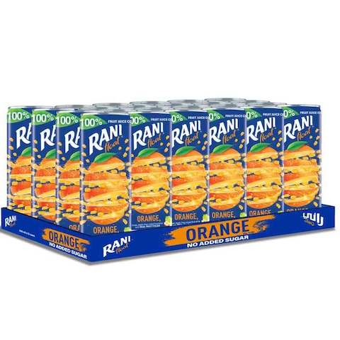 Buy Rani 100% Float Orange Juice 240ml x Pack of 24 Online