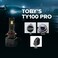 Toby&rsquo;s 2 Pieces TY-100PRO 9005/HB3 200W/Pair LED Headlight Bulb Assembly 20000/Pair Lumens Xtreme Bright With Color Temperature 6500K