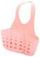 Generic Hanging Silicone Kitchen Gadget Storage Organizer Sponge Holder-Pink