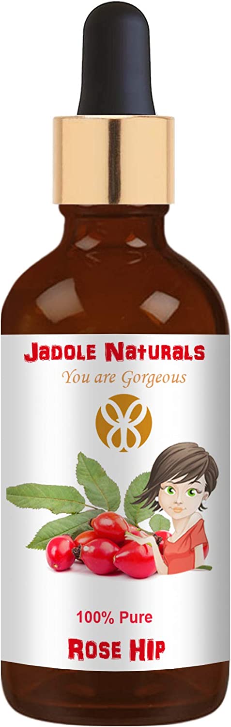 Jadole Naturals Rose Hip Seed Oil Organic 100 Percent Pure Oil 30 ml