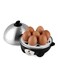 Electric Automatic Egg Cooker, Black/Silver
