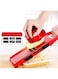 Cytheria Plastic Vegetable Fruit Slicers &amp; Cutter With Adjustable Stainless Steel Blades Red 32x10x11centimeter