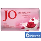 Buy Jo Rose And Cream Caressing Glycerine Soap Bar Pink 125g Pack of 6 in UAE