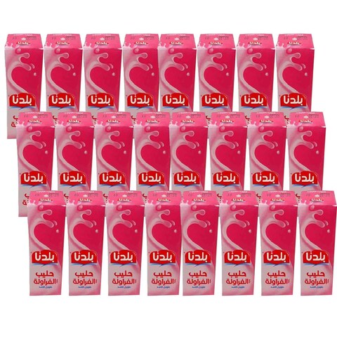 Baladna Milk Strawberry Flavor 250 Ml 24 Pieces