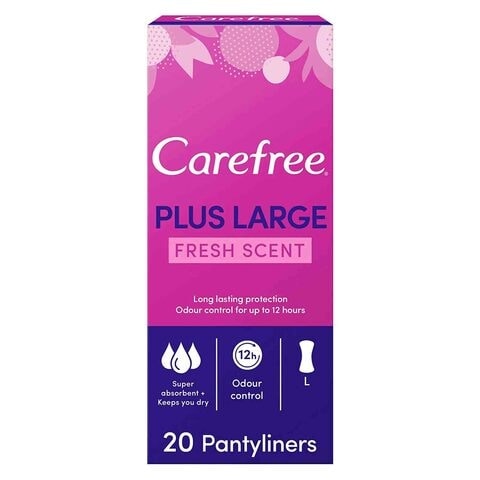 Carefree Panty Liners Large Fresh Scent Pack of 20