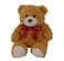 Plush Teddy Golden Brown with Red Ribbon 15cm