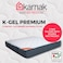 Karnak Home K-Gel Premium Memory Foam &amp; Hybrid Pocketed Spring (Soft Feel) Turn-Free Mattress, 7 Years Warranty, Thickness 25Cm (Uk Single - W90 X L190Cm)