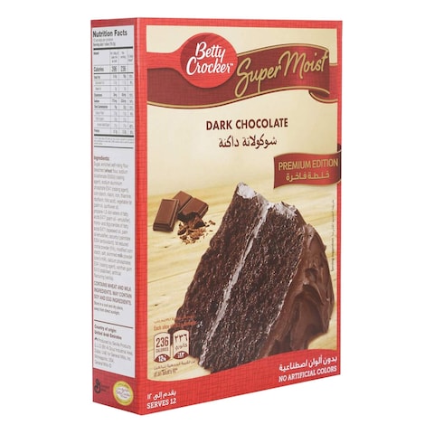 Betty Crocker Super Moist Dark Chocolate Cake 510g