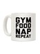 muGGyz Printed Ceramic Coffee Mug White