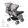 Moon Dois Baby Twin Stroller Grey and Black MNBGT16