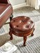 Foot Stool Round Ottoman Mid Century Foot Rest Cushion for Living Room