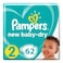 Pampers Mini Dry Unisex Jumbo Pack 38 Kg  62 Pcs.