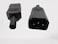 DOT C14 CONNECTOR BLACK