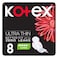 Kotex Ultra Thin Pads, Super Size Sanitary Pads with Wings, 8 Sanitary Pads