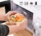 AtrauX 2-Pcs Round Glass Storage Containers Lunch Box with Lids, Meal Prep Containers-1300ml