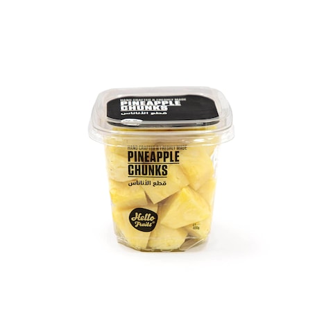 Hello Fruits Pineapple Chunks Big 400 gm