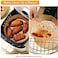 Baeskii Air Fryer Disposable Paper Liner, 50PCS Non-stick Round Air Fryer Liners, Baking Paper for Air Fryer, Water-proof, Oil-proof, Food Grade Parchment for Baking Roasting Microwave