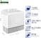 Super General 12 Kg Twin-Tub Semi-Automatic Washing Machine, White, Efficient Top-Load Washer With Low Noise Gear Box, Spin-Dry, SGW-1212, 89 x 54 x 97 cm, 1 Year Warranty (Installation not Included)