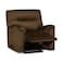 In House Velvet Rocking &amp; Rotating Recliner Chair - Brown - AB01