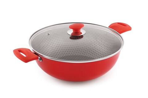 Sonu Platina Kadai with Lid 24 cms