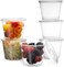 Lavish [ 200- Piece ] 5.5 Oz Plastic Portion Cups With Lids Is Suitable For Coffee Tea Or Hot Chocolate Very Suitable For Home And Office Use