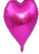 Generic 18 Inch Rose Heart Shaped Foil Mylar Balloons Helium Balloon Birthday Party Supplies Wedding Decoration, 5Piece 18Inch