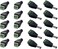 Tomvision - 10 x Male + 10 x Female 2.1x5.5mm DC Power Cable Jack Adapter Connector Plug Led Strip CCTV Camera Use 12V