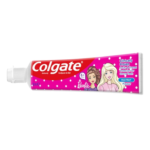 Colgate Kids Fluoride Toothpaste Girls 6+ Barbie 50ml