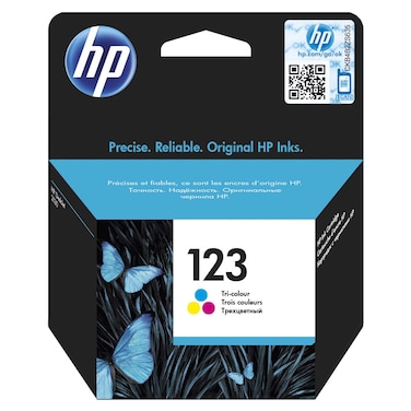 HP 123 Tri-color Original Ink Cartridge  F6V16AE