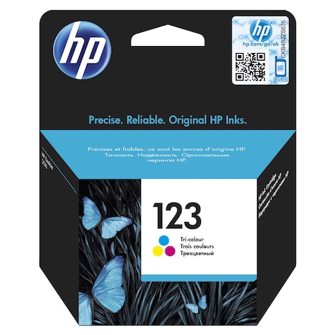 HP 123 Tri-color Original Ink Cartridge  F6V16AE