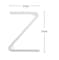 LED Neon Flex Letter Light Z 30x25cm