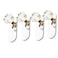ZALCOON Golden Cloth Hook for bathroom, kitchen,  (Round Hook) Towel robe Hook,  Stainless Steel, With Marble Oval Plate  Heavy Duty Wall Mounted Robe Hooks , Bathroom Organizer (Pack of 4)