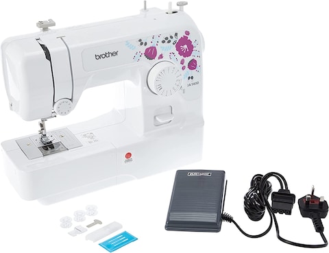 Brother Sewing Machine, White, JA1400-3PIN
