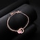 Aiwanto Bracelet for Women's Stone Beautiful Hand Bracelet Chain Jewelry (Rose Gold)