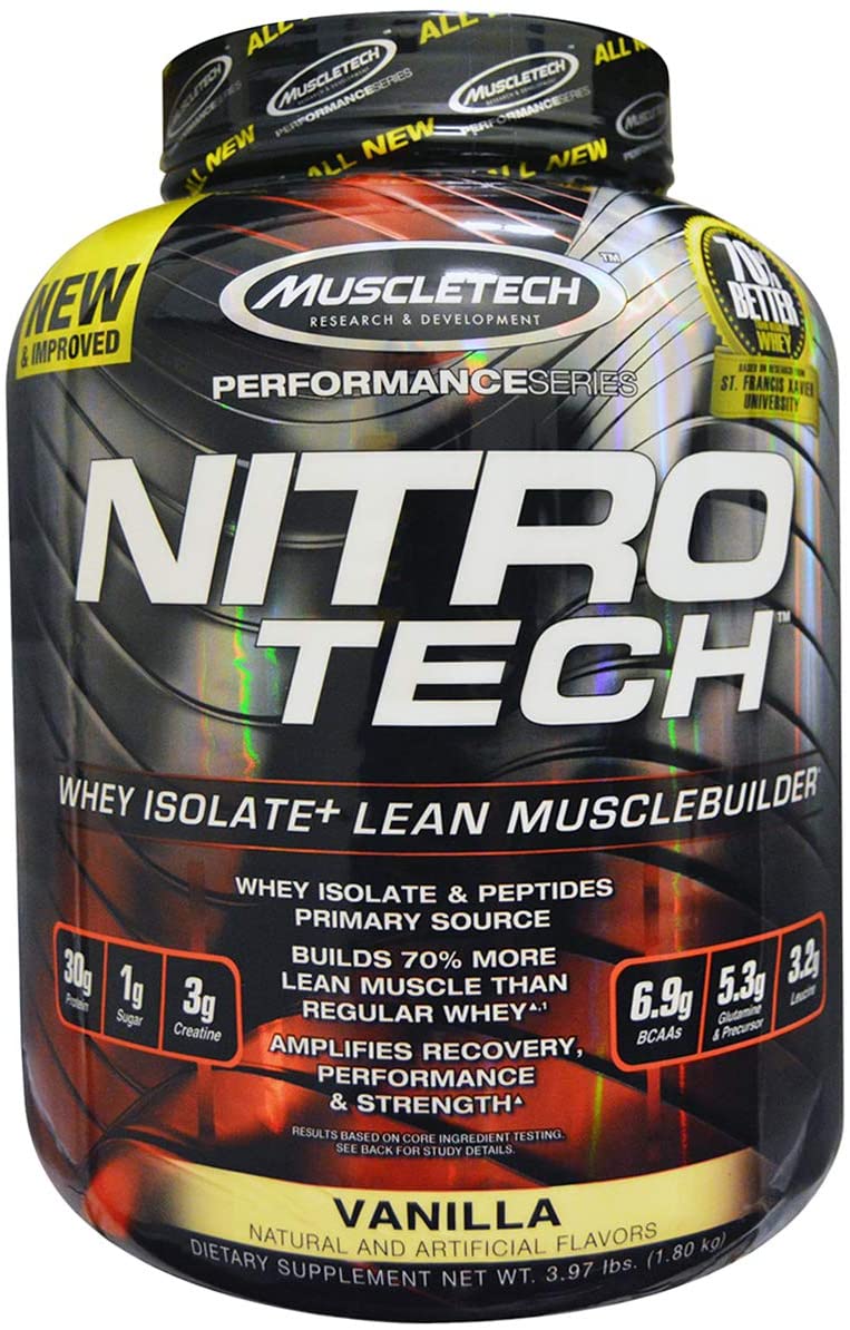 Buy Muscletech Nitro Tech 4Lb 1.8 Kg (Vanilla) Online | Carrefour UAE