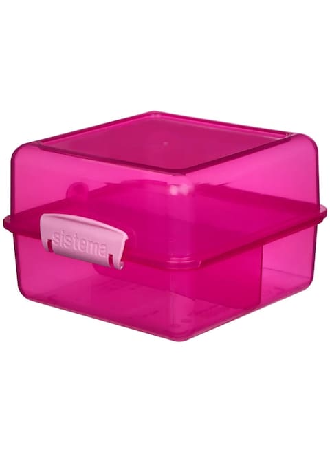 Sistema Lunch Cube Coloured 1.4L Pink