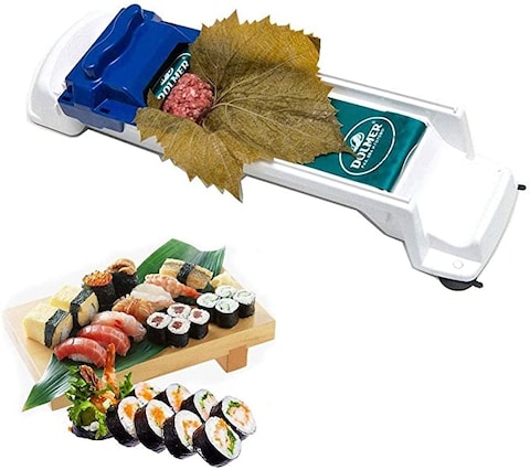 Dolmer Roller Machine, Dolma Maker Sushi Roller Vegetable Meat Rolling Tool for Beginners and Children Stuffed Grape &amp; Cabbage Leaves, Rolling Meat and Vegetable - Kitchen Dolma Roller Sushi Maker