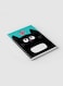 Lowha Spiral Notebook With 60 Sheets And Hard Paper Covers With Black Cat &amp; Butterfly Cartoon Design, For Jotting Notes And Reminders, For Work, University, School