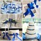 Cobalt Blue Satin Ribbon, 12mm x 25yd Fabric Polyester Ribbon for Gift Wrapping, Party Favors, Wedding Decorations, Bow Making, Bouquets, Sewing Projects &amp; Craft Supplies